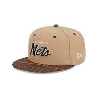 Brooklyn Nets NBA Traditional Check 9FIFTY Snapback