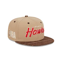 Atlanta Hawks NBA Traditional Check 9FIFTY Snapback