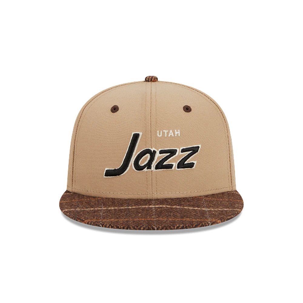 Utah Jazz NBA Traditional Check 9FIFTY Snapback