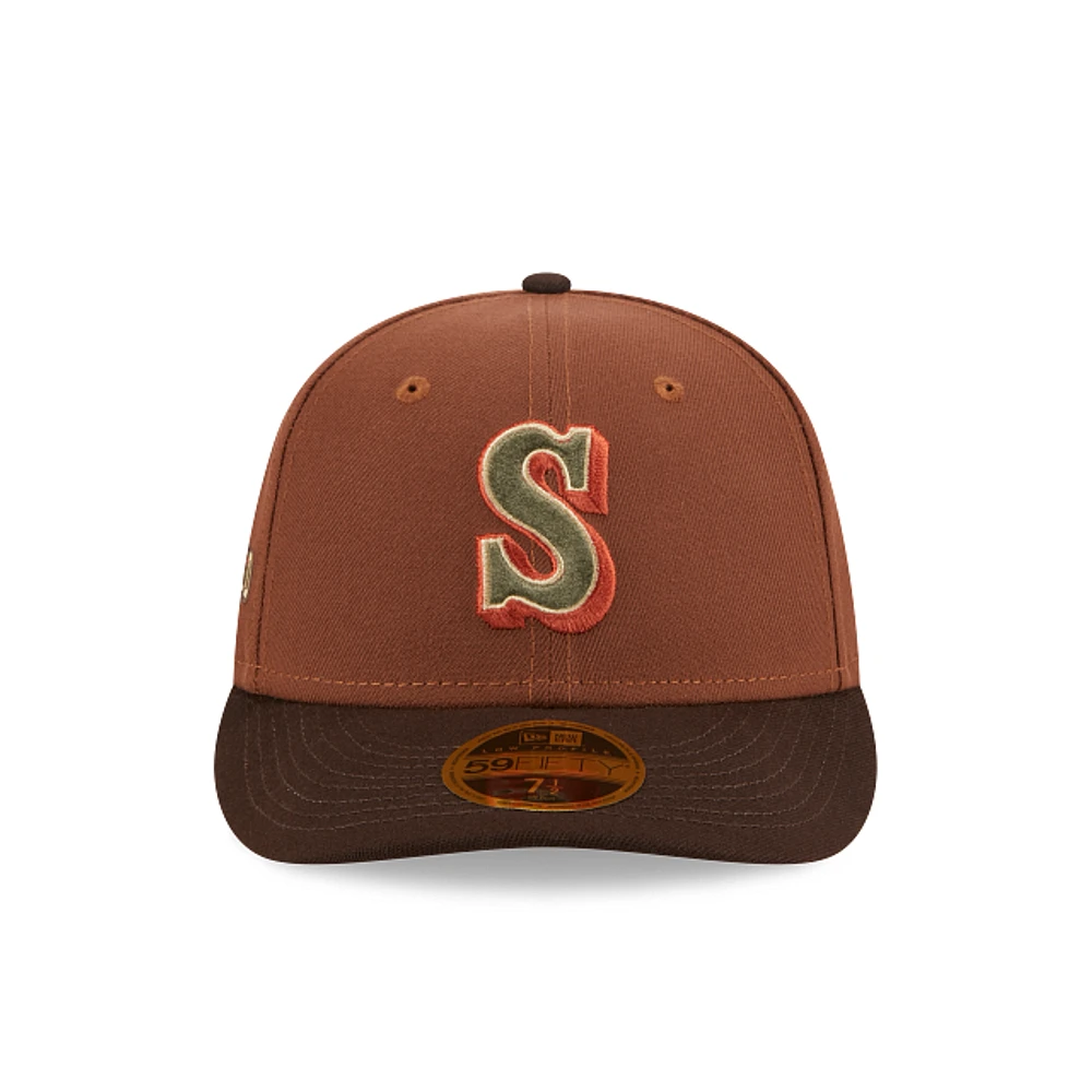 Seattle Mariners MLB Velvet Fill 59FIFTY LP Cerrada