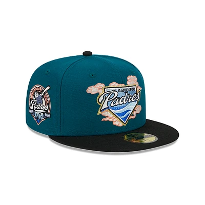 San Diego Padres MLB Cloud Spiral 59FIFTY Cerrada