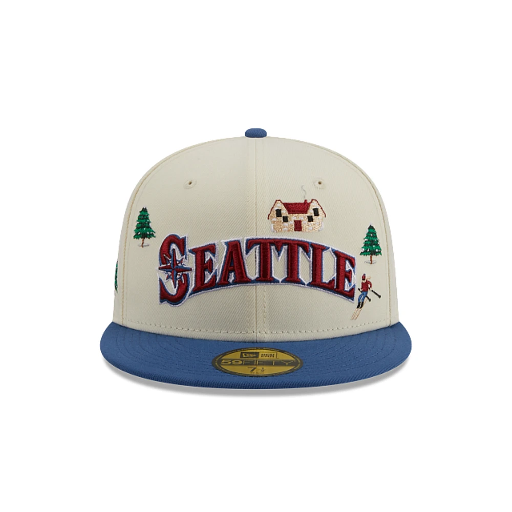 Seattle Mariners MLB Winter Chalet 59FIFTY Cerrada