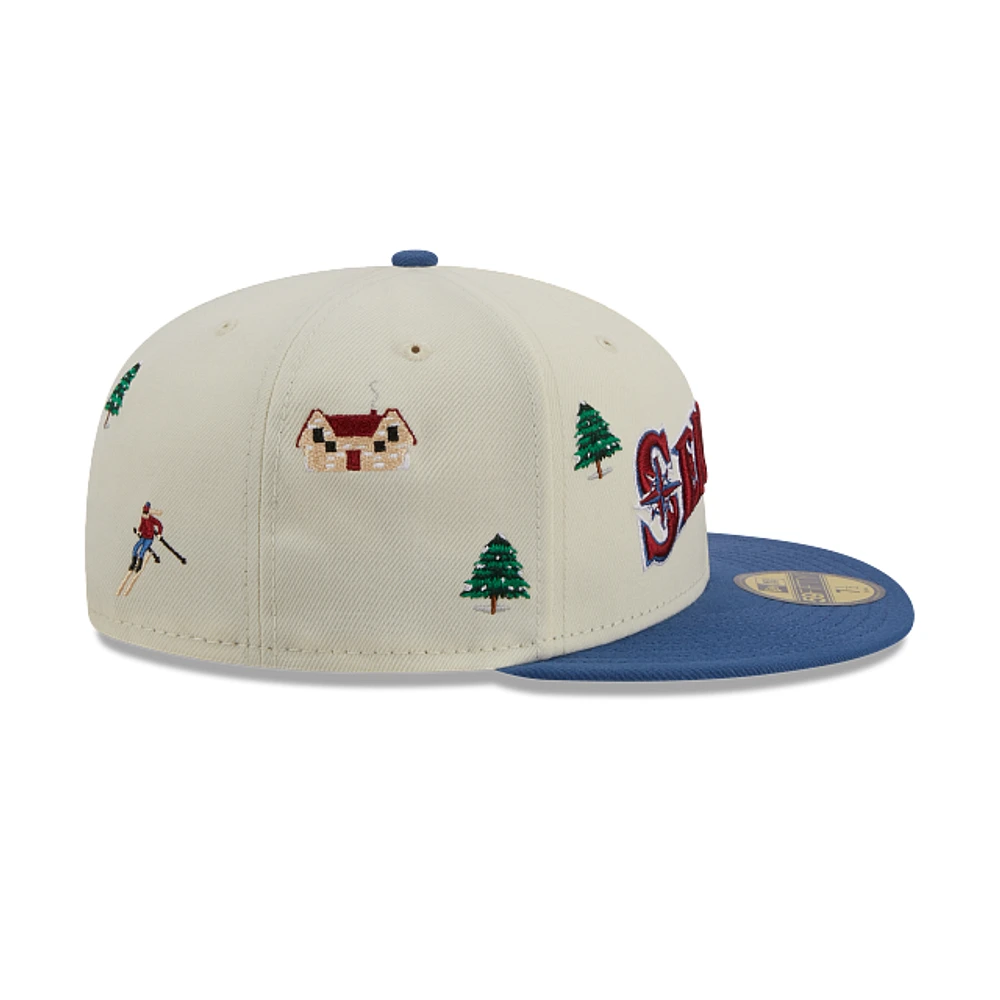 Seattle Mariners MLB Winter Chalet 59FIFTY Cerrada