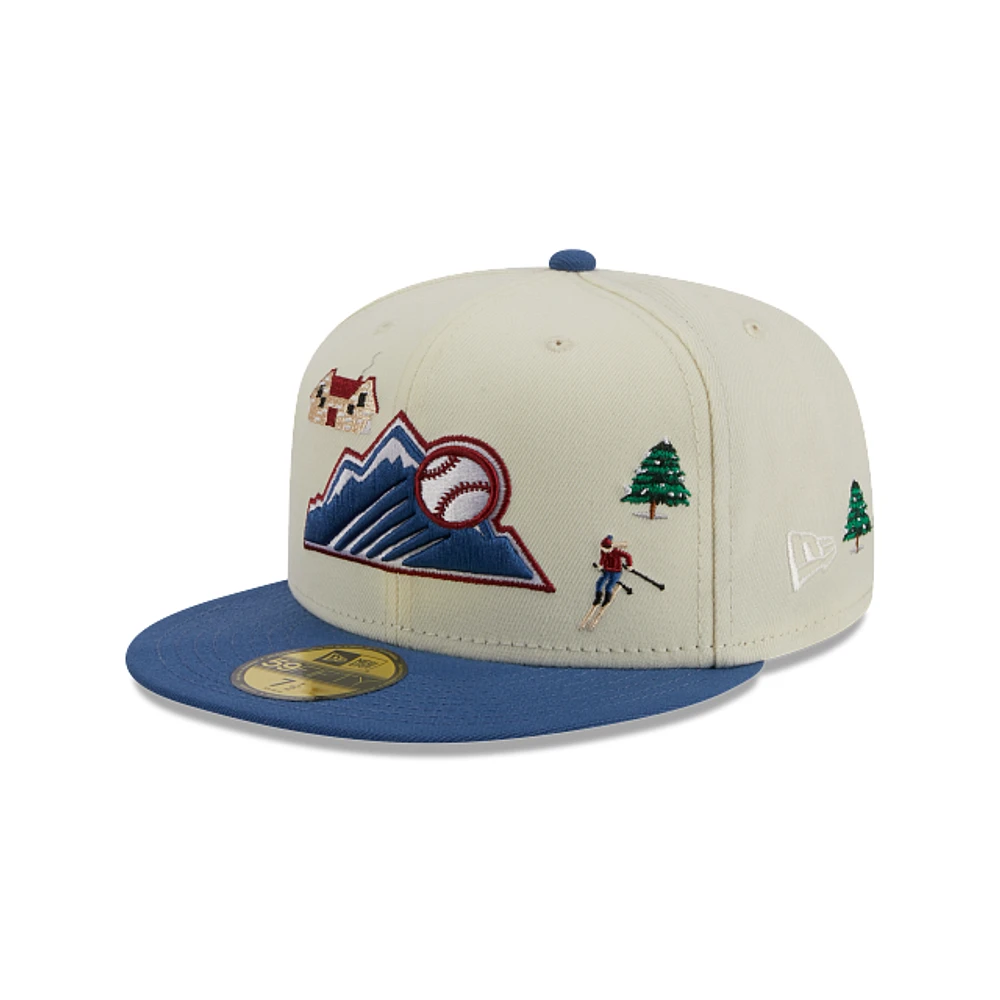 Colorado Rockies MLB Winter Chalet 59FIFTY Cerrada