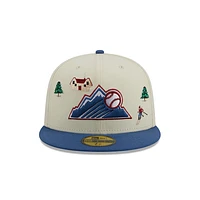 Colorado Rockies MLB Winter Chalet 59FIFTY Cerrada