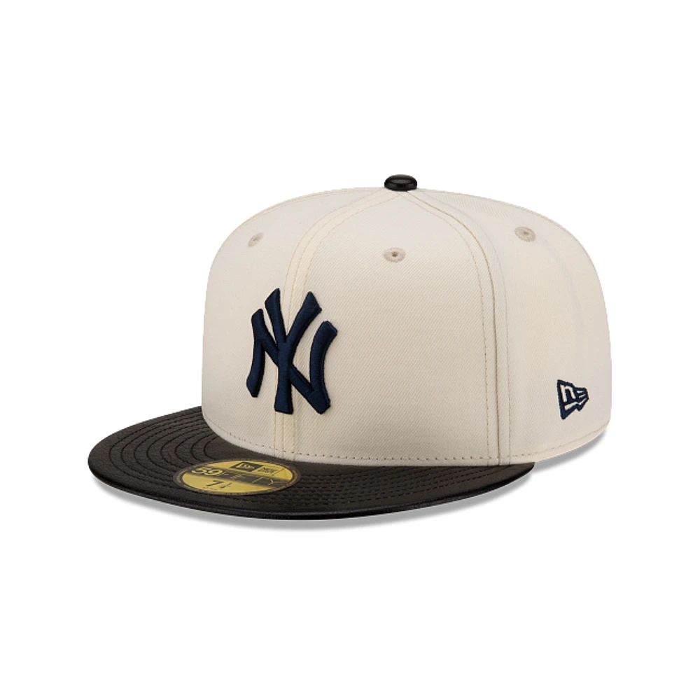 New York Yankees MLB Leather Visor 59FIFTY Cerrada