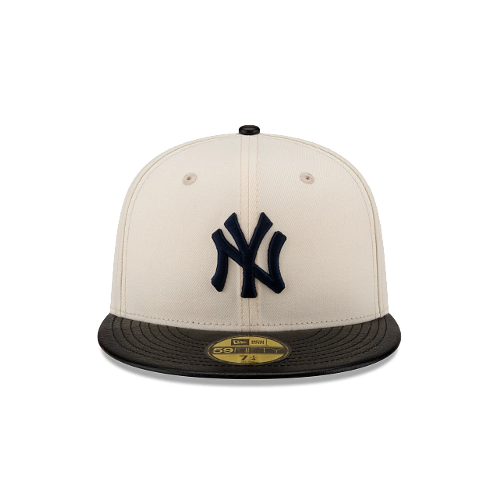 New York Yankees MLB Leather Visor 59FIFTY Cerrada