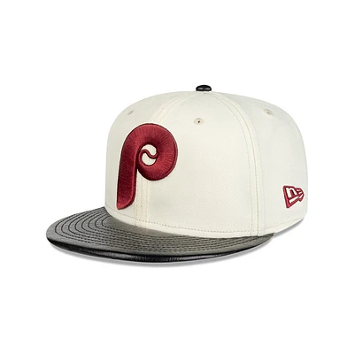 Philadelphia Phillies MLB Leather Visor 59FIFTY Cerrada