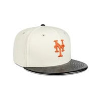 New York Mets MLB Leather Visor 59FIFTY Cerrada