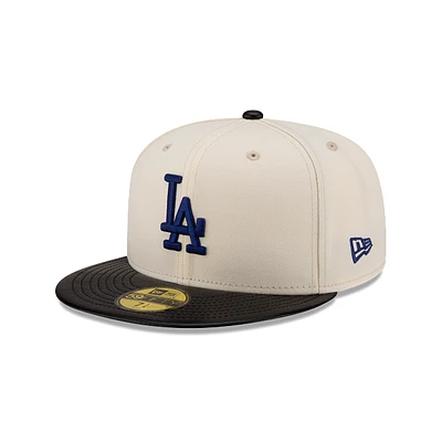 Los Angeles Dodgers MLB Leather Visor 59FIFTY Cerrada