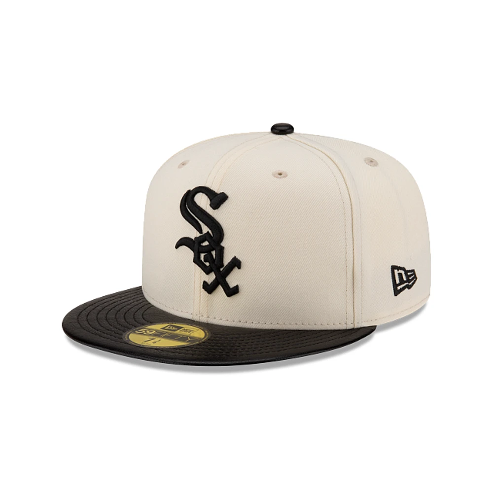 Chicago White Sox MLB Leather Visor 59FIFTY Cerrada