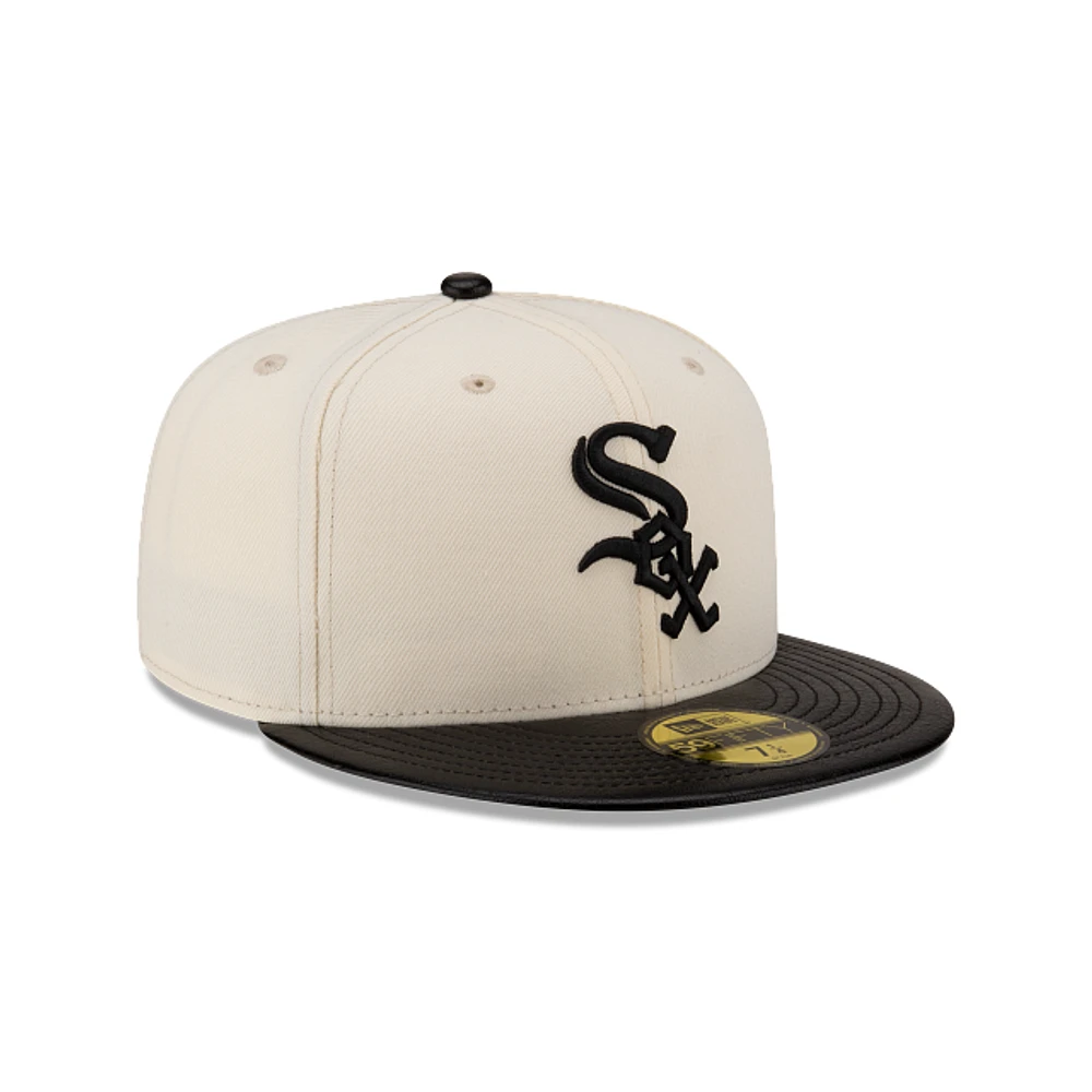 Chicago White Sox MLB Leather Visor 59FIFTY Cerrada