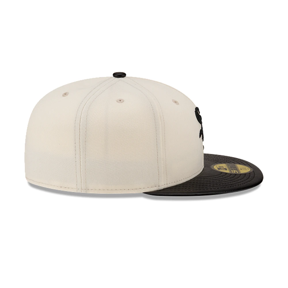 Chicago White Sox MLB Leather Visor 59FIFTY Cerrada