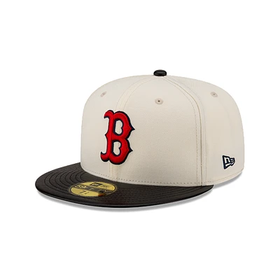 Boston Red Sox MLB Leather Visor 59FIFTY Cerrada