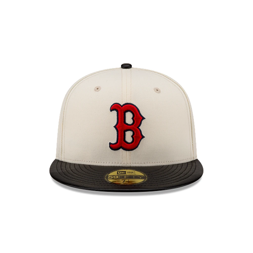 Boston Red Sox MLB Leather Visor 59FIFTY Cerrada