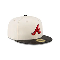 Atlanta Braves MLB Leather Visor 59FIFTY Cerrada