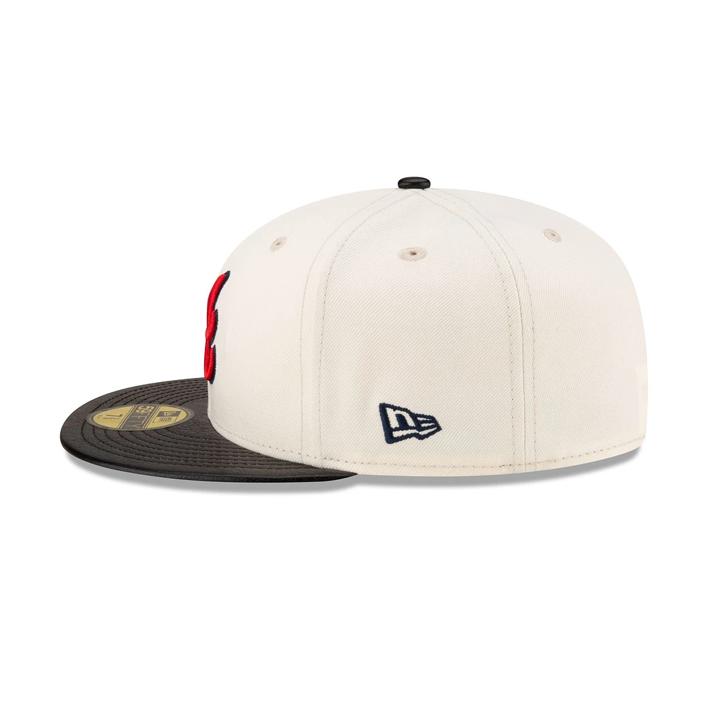 Atlanta Braves MLB Leather Visor 59FIFTY Cerrada