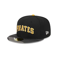 Pittsburgh Pirates MLB Metallic Camo 59FIFTY Cerrada