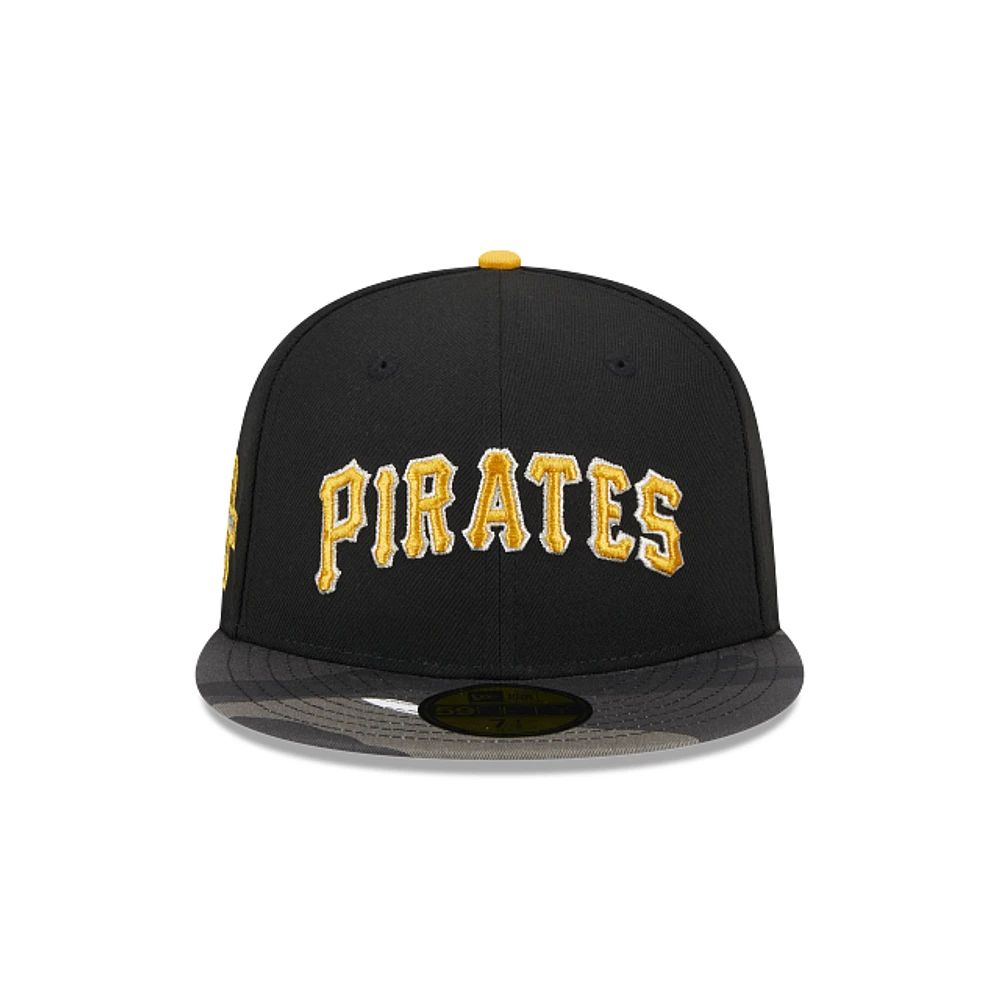 Pittsburgh Pirates MLB Metallic Camo 59FIFTY Cerrada