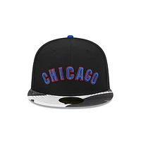 Chicago Cubs MLB Metallic Camo 59FIFTY Cerrada