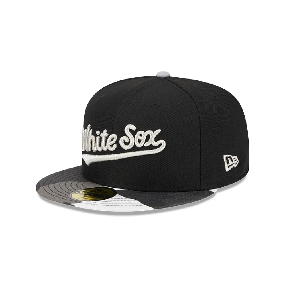 Chicago White Sox MLB Metallic Camo 59FIFTY Cerrada