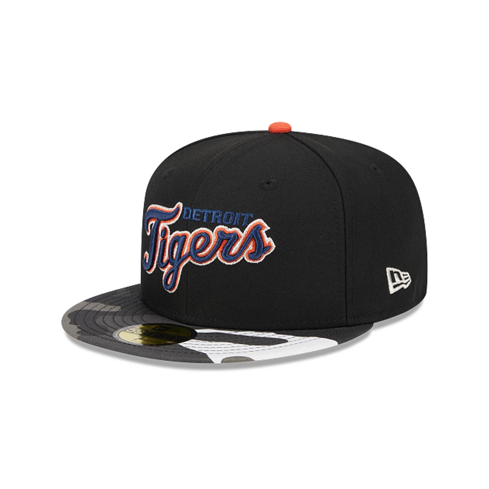 Detroit Tigers MLB Metallic Camo 59FIFTY Cerrada