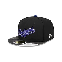 Los Angeles Dodgers MLB Metallic Camo 59FIFTY Cerrada