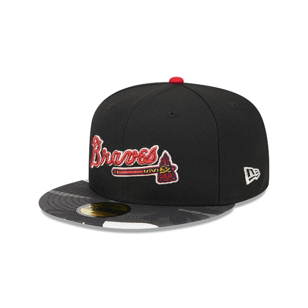 Atlanta Braves MLB Metallic Camo 59FIFTY Cerrada