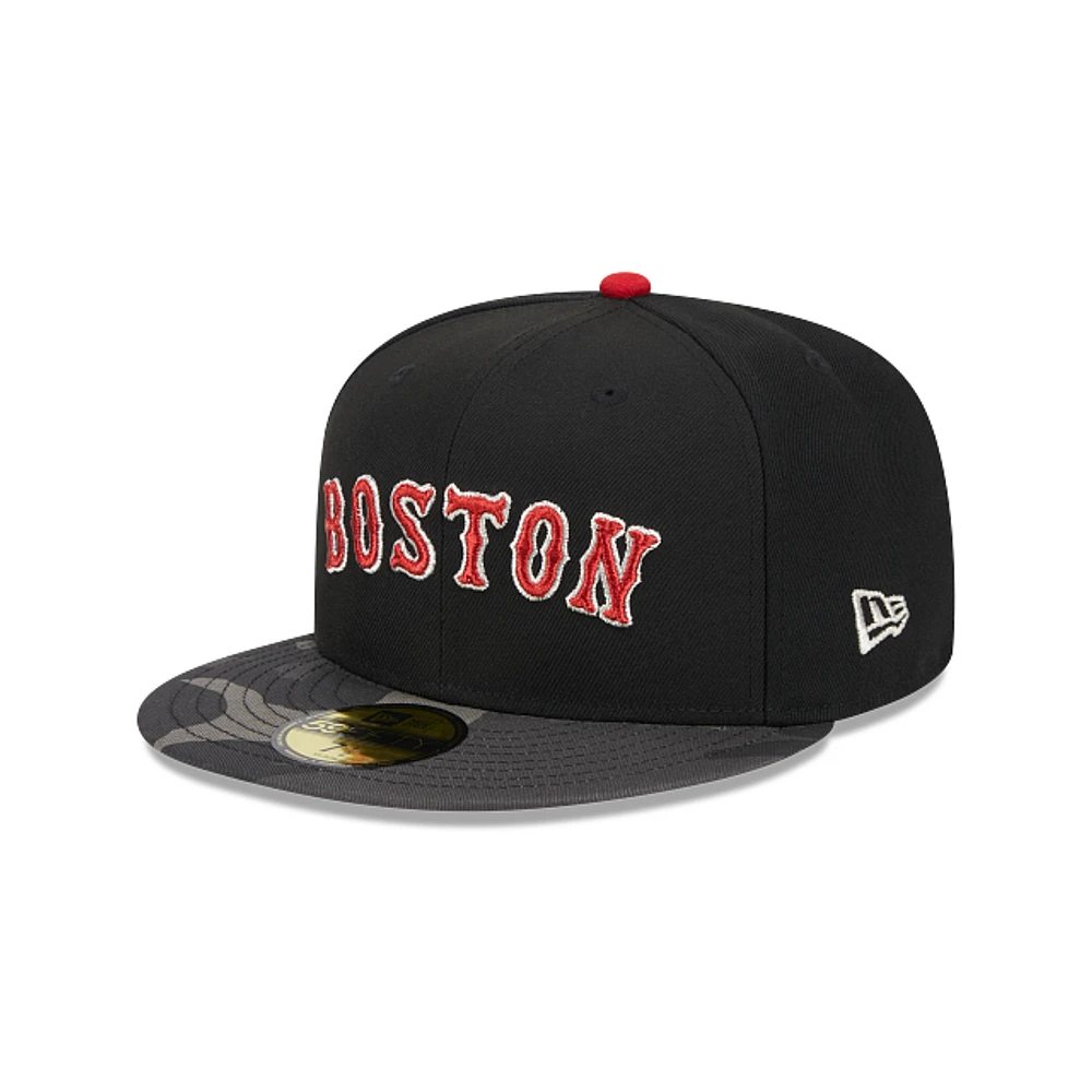 Boston Red Sox MLB Metallic Camo 59FIFTY Cerrada