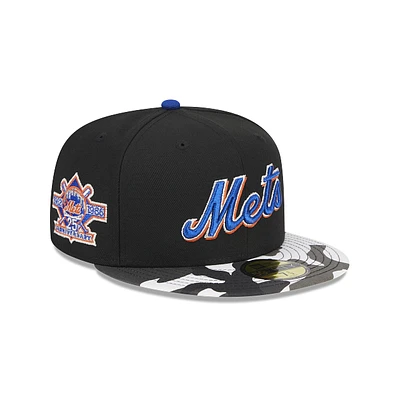 New York Mets MLB Metallic Camo 59FIFTY Cerrada