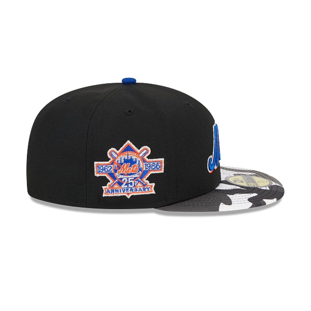 New York Mets MLB Metallic Camo 59FIFTY Cerrada