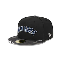 New York Yankees MLB Metallic Camo 59FIFTY Cerrada