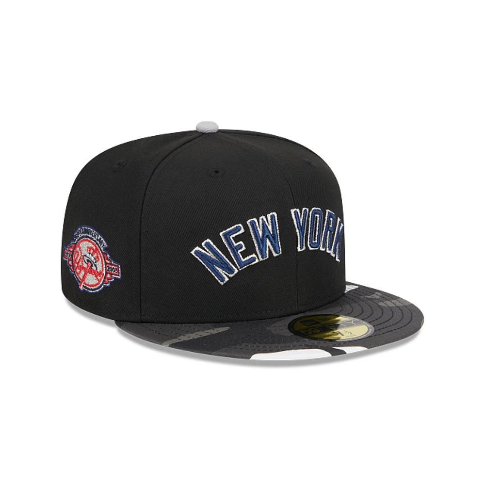 New York Yankees MLB Metallic Camo 59FIFTY Cerrada