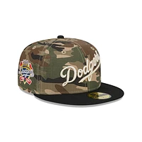 Los Angeles Dodgers MLB Camo Crown 59FIFTY Cerrada