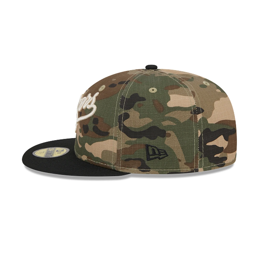 Los Angeles Dodgers MLB Camo Crown 59FIFTY Cerrada