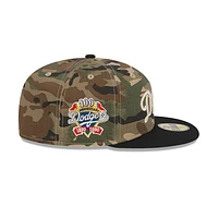 Los Angeles Dodgers MLB Camo Crown 59FIFTY Cerrada