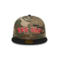 Boston Red Sox MLB Camo Crown 59FIFTY Cerrada