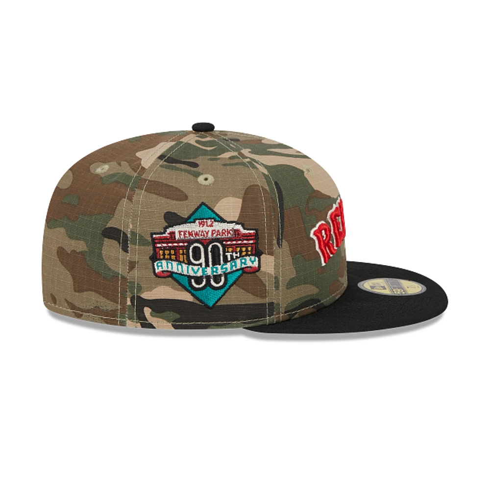 Boston Red Sox MLB Camo Crown 59FIFTY Cerrada