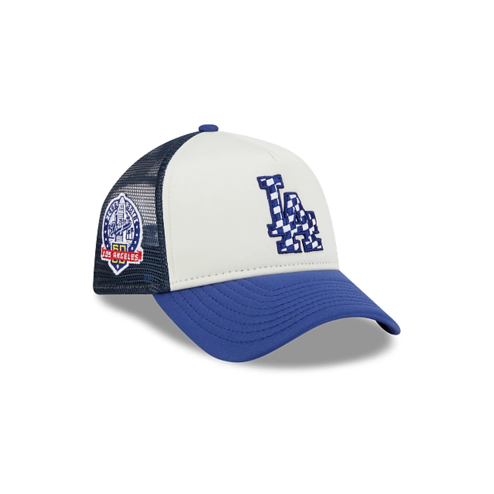 Los Angeles Dodgers MLB Check Flag 9FORTY AF Snapback