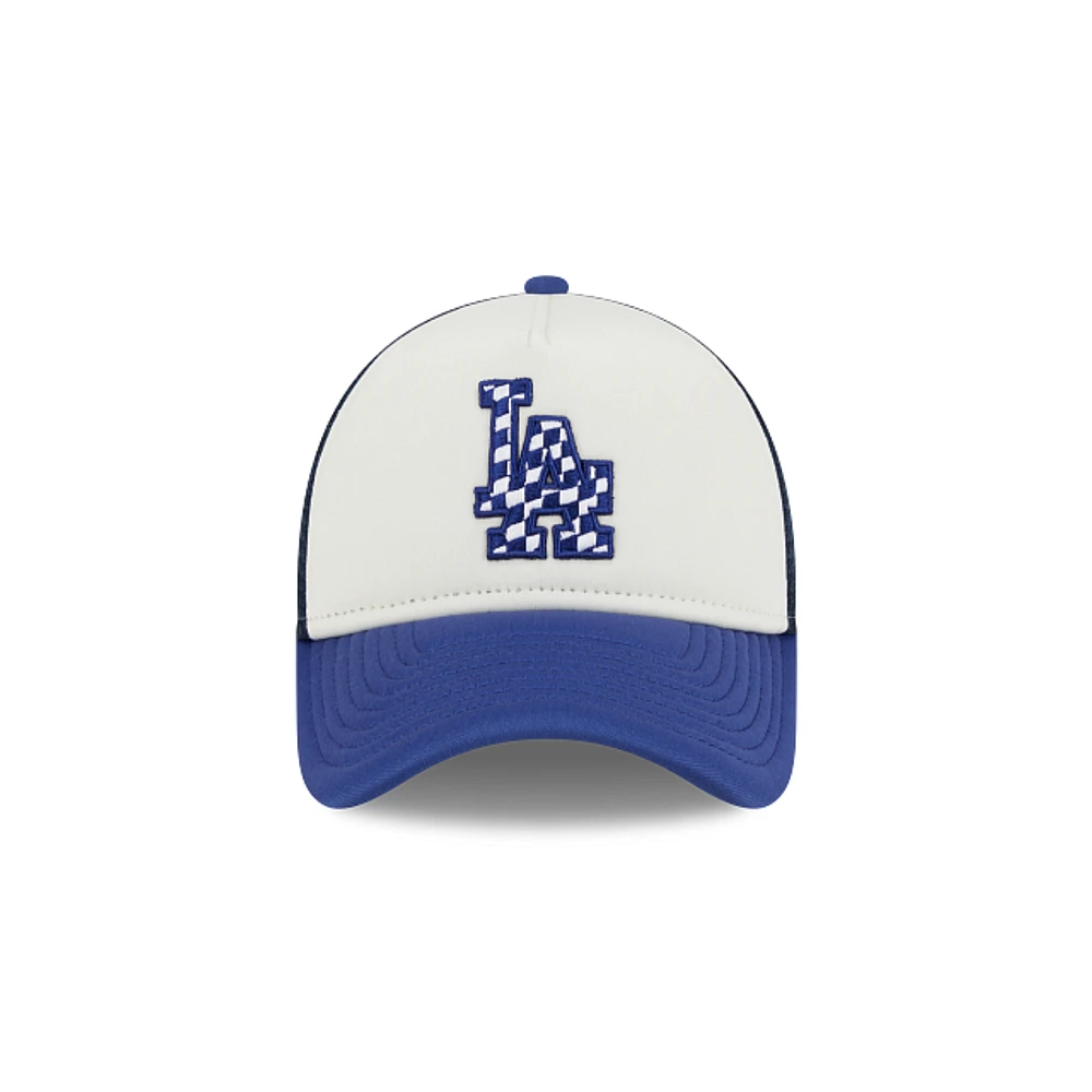 Los Angeles Dodgers MLB Check Flag 9FORTY AF Snapback