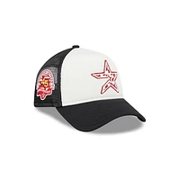 Houston Astros MLB Check Flag 9FORTY AF Snapback