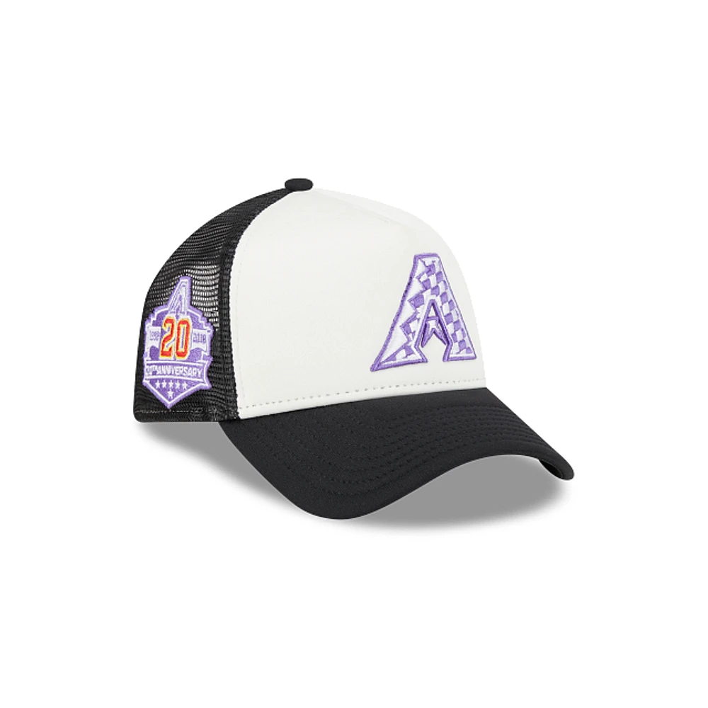 Arizona Diamondbacks MLB Check Flag 9FORTY AF Snapback