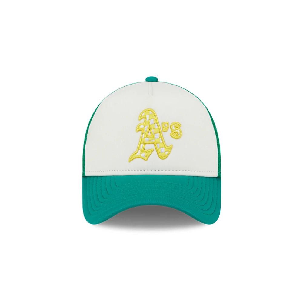 Oakland Athletics MLB Check Flag 9FORTY AF Snapback