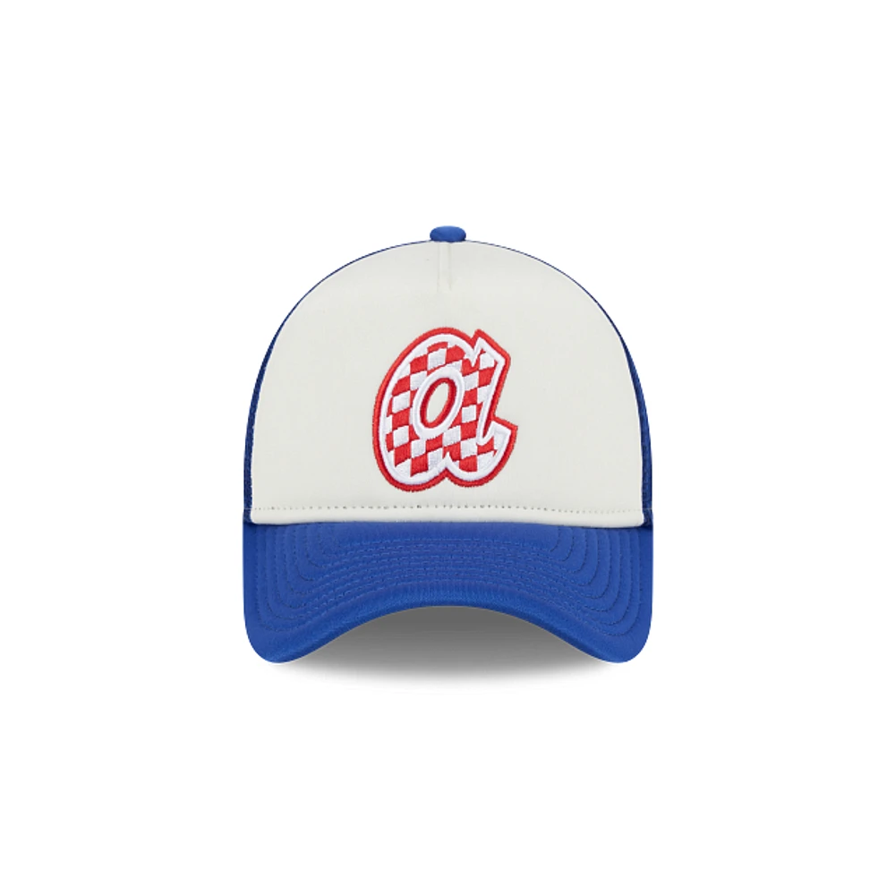 Atlanta Braves MLB Check Flag 9FORTY AF Snapback