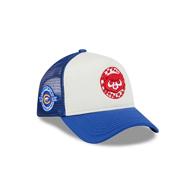 Chicago Cubs MLB Check Flag 9FORTY AF Snapback