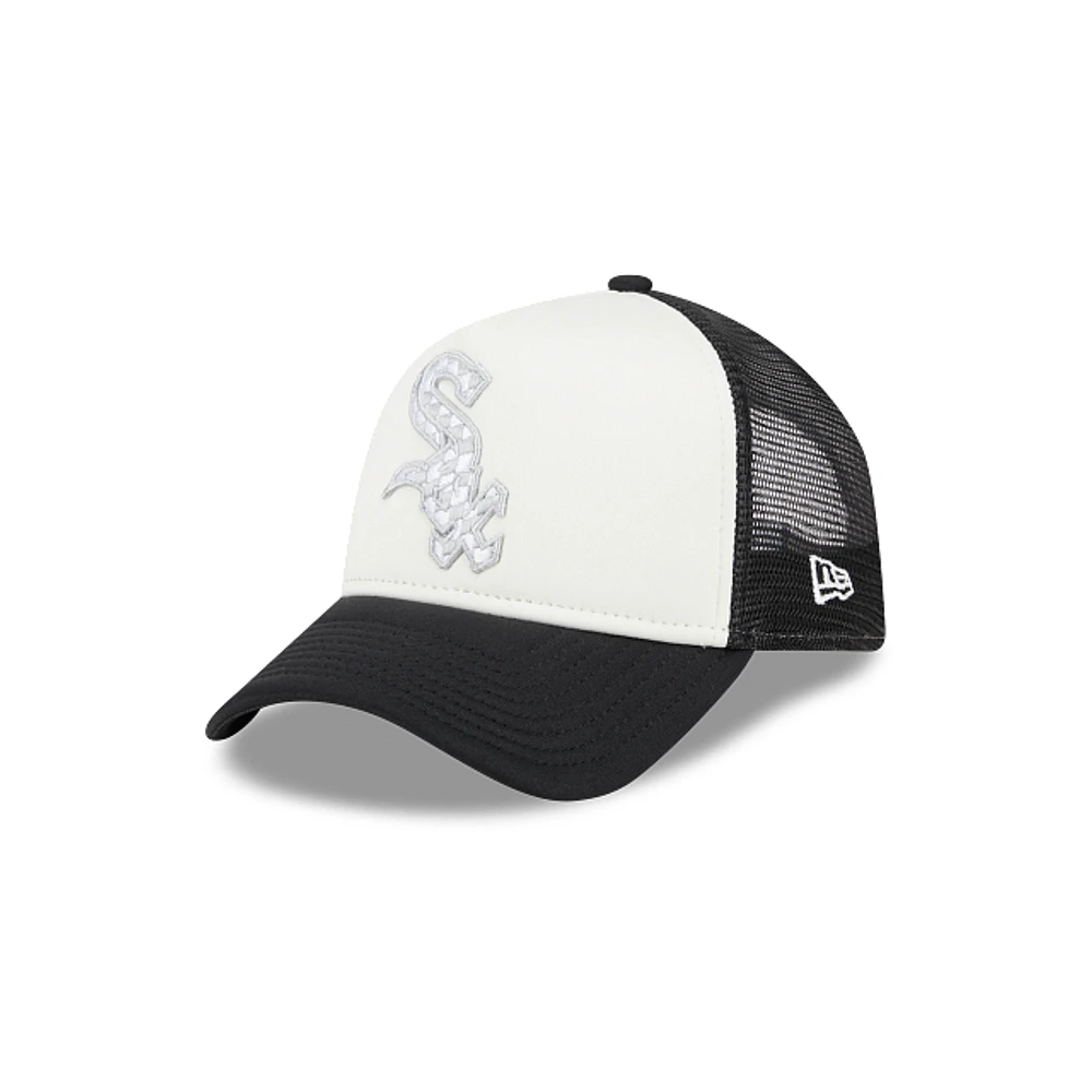 Chicago White Sox MLB Check Flag 9FORTY AF Snapback