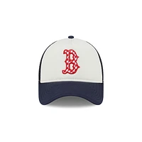 Boston Red Sox MLB Check Flag 9FORTY AF Snapback