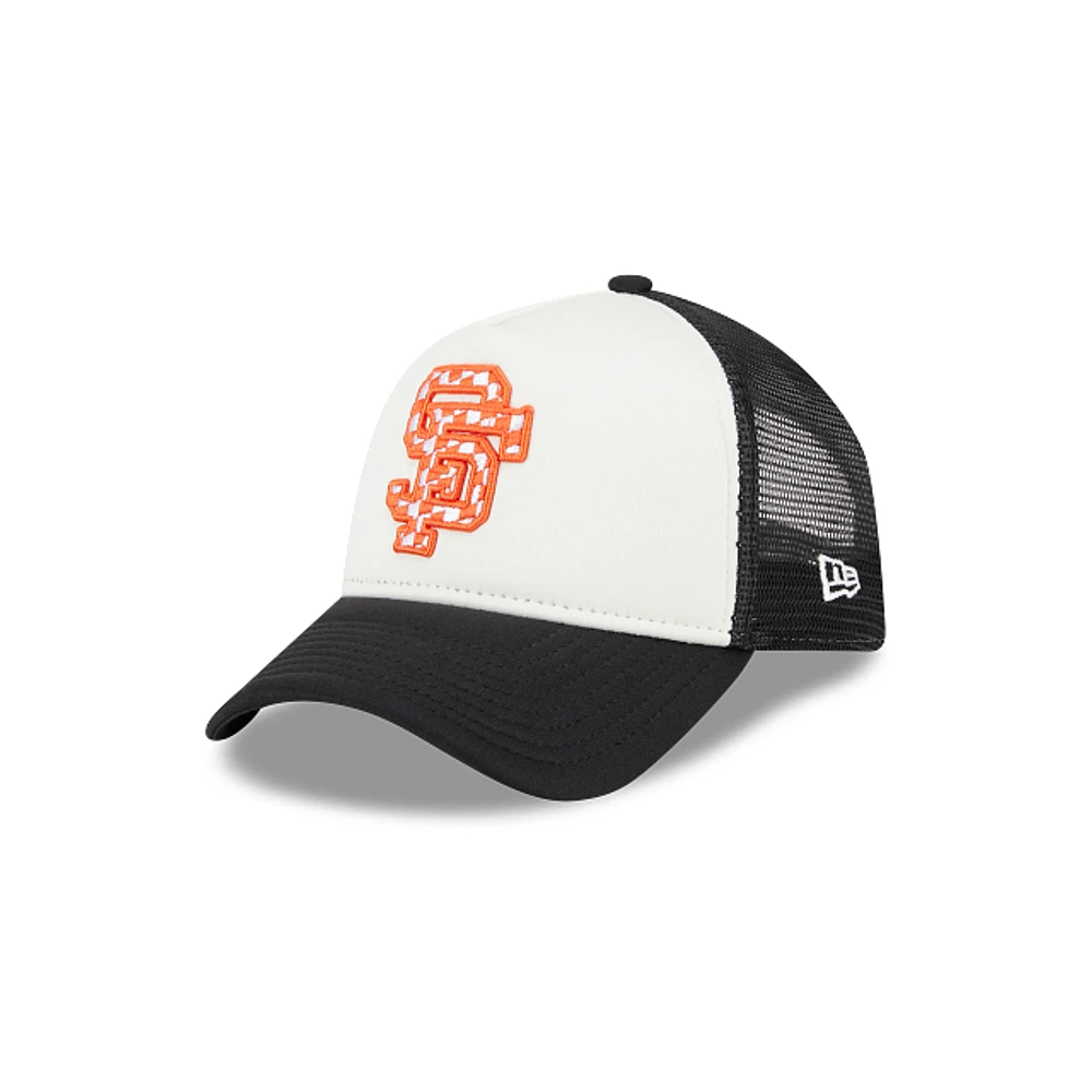 San Francisco Giants MLB Check Flag 9FORTY AF Snapback