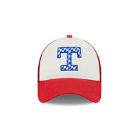 Texas Rangers MLB Check Flag 9FORTY AF Snapback