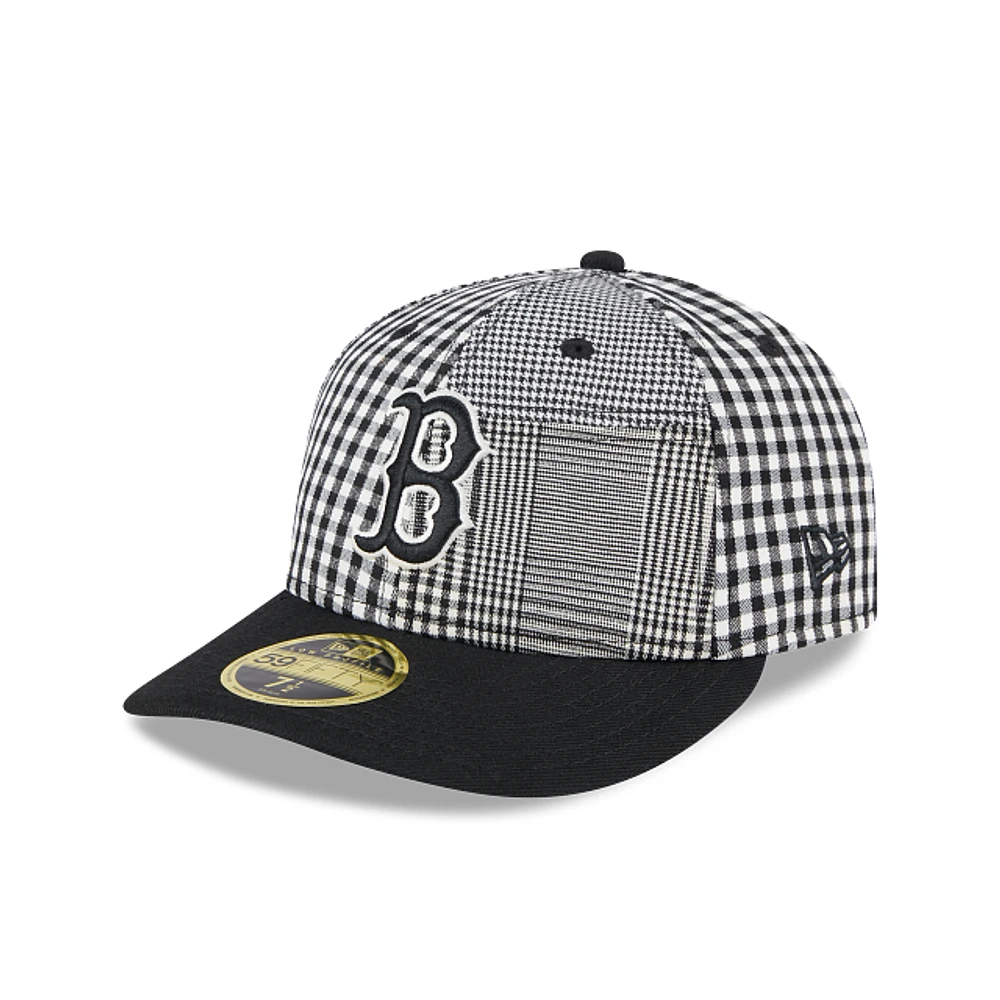 Boston Red Sox MLB Patch Plaid 59FIFTY LP Cerrada